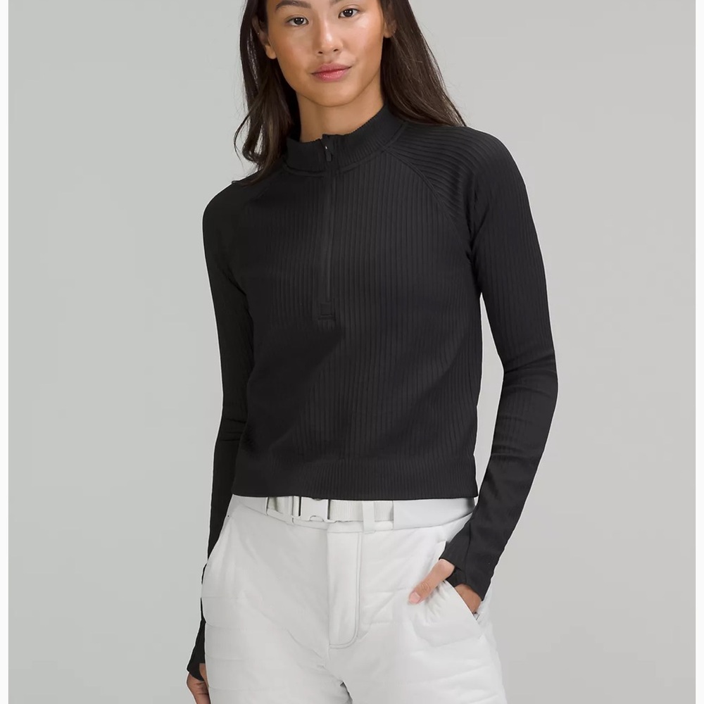 Lululemon Rest Less Cropped Half Zip